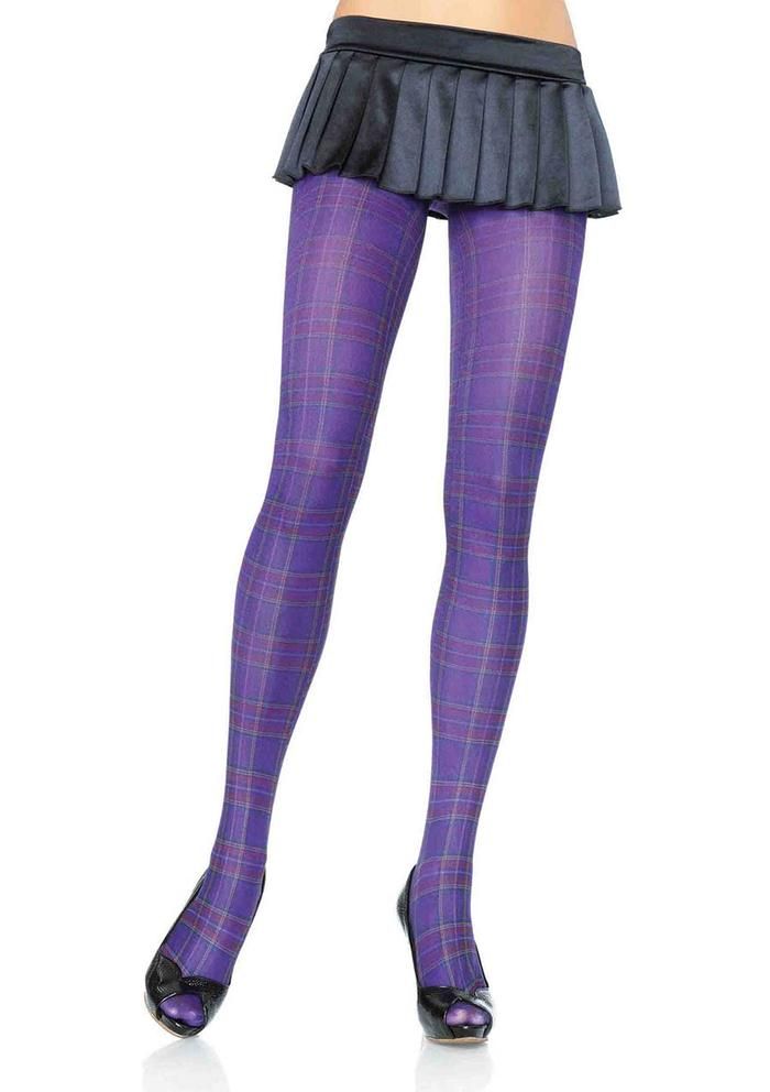 Leg Avenue Opaque-plaid-tights  Tights Catalog 2018 | Pantyhose Library