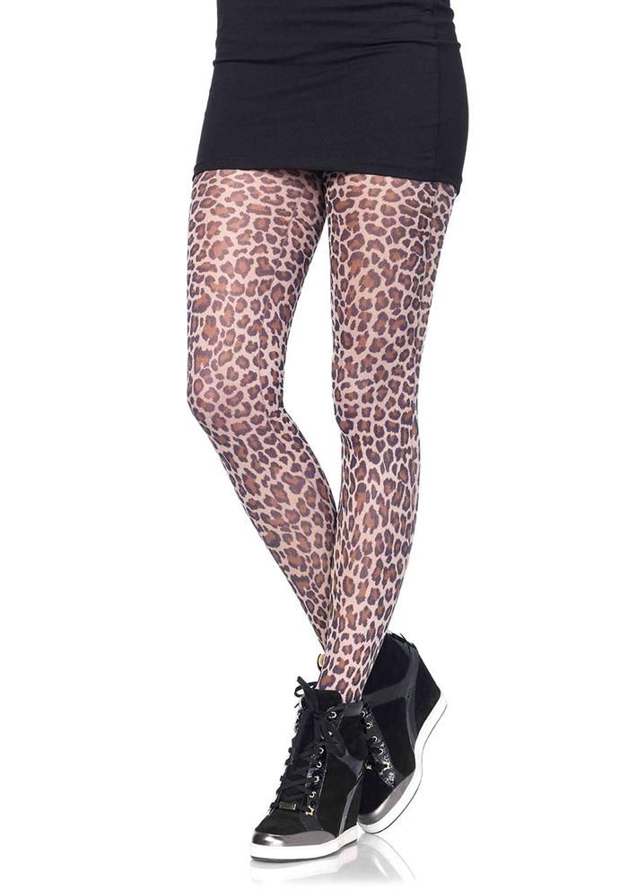 Leg Avenue Paper-print-leopard-tights  Tights Catalog 2018 | Pantyhose Library