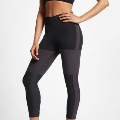 NWOT Nike Tech Pack Running Crop Tights Womens L Black Gray Yoga Pants NEW