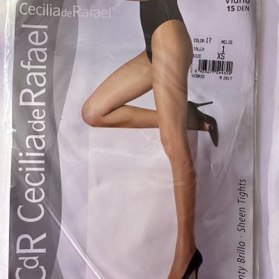 Cecilia de Rafael Vidrio 15D Pantyhose - Glossy Sheer to Waist - Xtra Small Size