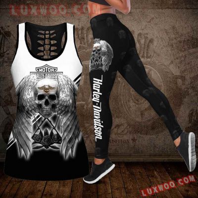 Harley--Davidson Limited Edition Woman Tanktop Legging 3D All Over Print S-5XL