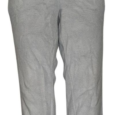 Denim & Co. Comfort Z Petite Baby Sherpa Slim Straight Pants Women's Gray