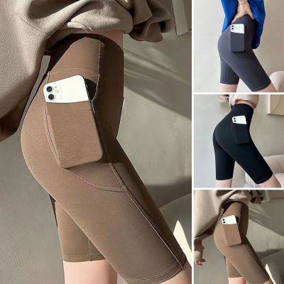 Shorts Great Elasticity Exercise Jogging Cycling Knee Length Pants Thin