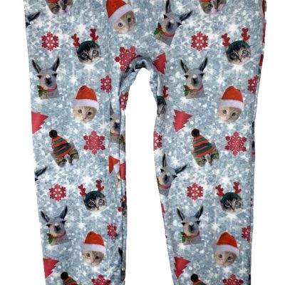 Target Women Size S/M Christmas Cat Dog Llama Leggings Santa Hats