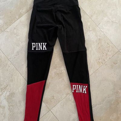 Pink Victoria’s Secret Leggings Women’s Size XS Gray/Black/Red