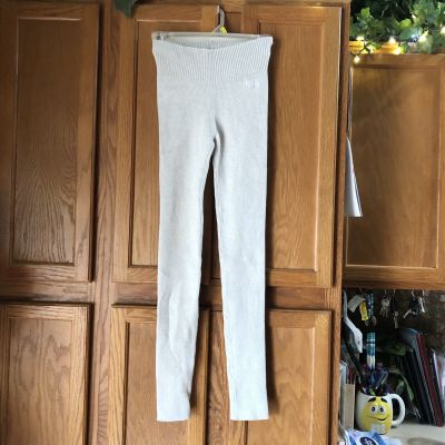 KITH Women’s Small Sweater Leggings Pants Ivory Ribbed **READ