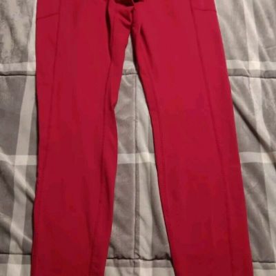 Ethos Tall Leggings Large Red