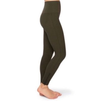 Spanx Look At Me Now Seamless Side Ankle Zip Leggings Green size 1X