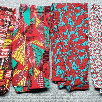 LuLaRoe Womens Multicolor One Size Leggings Lot of 4 New