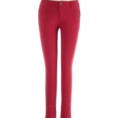 La Bijou Women Red Jeggings M