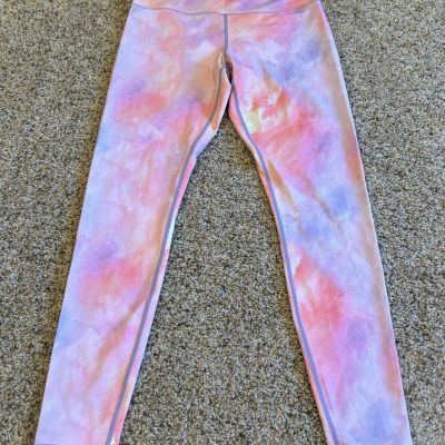 Zyia Light N Tight Limited Edition Sorbet Sunset High Rise Leggings Size 8-10