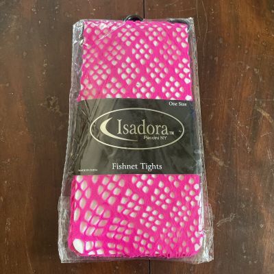 Isadora Paccini NY Fishnet Tights - Style 809-N - Hot Pink - One Size