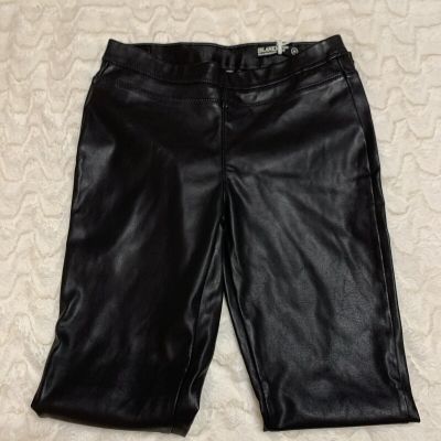 Blank NYC Fake Leather Front Pull On Legging Black Moto Pants Women’s Size 26