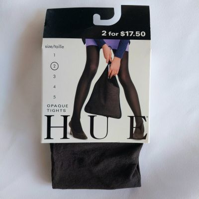 Hue Opaque Tights Espresso Brown Size 2 (120-170 Lbs) 5'3