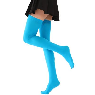 Black Thigh High Socks Extra Long Sexy Christmas Show Girl Cosplay Stockings Kne