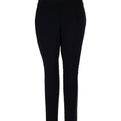 Catherines Women Black Leggings 1X Plus