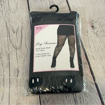 Leg Avenue Skull Pirate Net Tights NWT