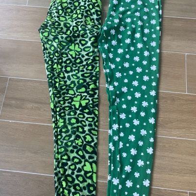 Shamrock & Animal leggings No Boundaries Ankle  M