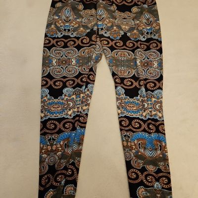 Lidy Womens pull on multi pattern/multicolor leggings, Size L-XXL