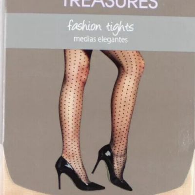 Secret Treasures Women Nude Fishnet Fashion Tights Size 3 Control Top