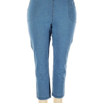 Croft & Barrow Women Blue Jeggings 2X Plus