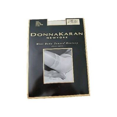 NOS Donna Karan Ivory Medium Style 252 Mini Body Toners Hosiery Sheer Satin