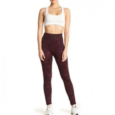 SPANX Size 1X Look at Me Now Seamless Leggings Wine Camo
