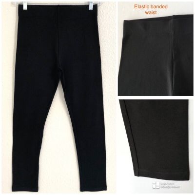 Women’s Forever 21 Basic Leggings Black XL High Rise 27.5” Inseam Stretchy Knit