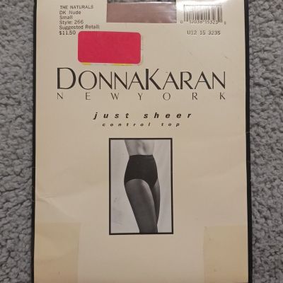 Donna Karan NY Just Sheer Control Top Nude Pantyhose Women's Small Style 266