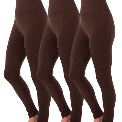 3 Pack Tummy Control  Warm Thick Brushed Full Length Legging High Waist legging