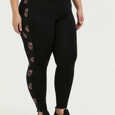 Torrid Active Leopard Tattoo Leggings Skull NWT New 4X