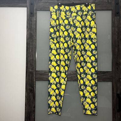 TL Clothing Women's Novelty Lemon Print Leggings w/ Pockets