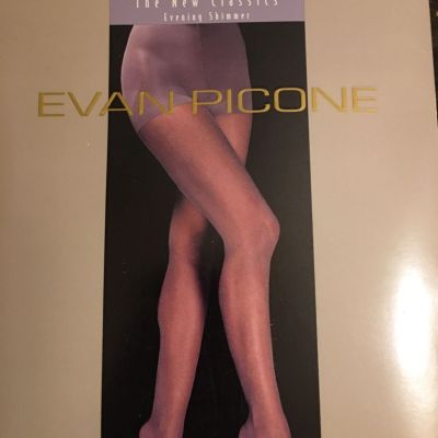 Evan Picone Pantyhose  Shimmer Paris White Long Vintage