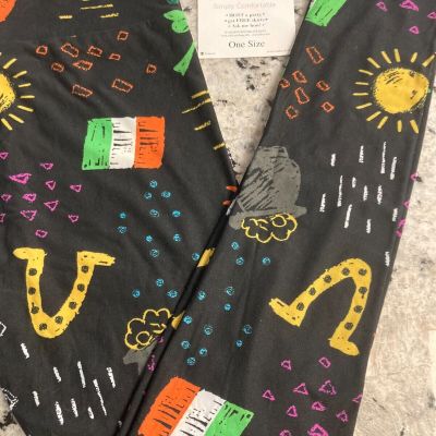 LLR One size St. Patrick's Day Collection Black w/ Irish Flags and Lucky Charms