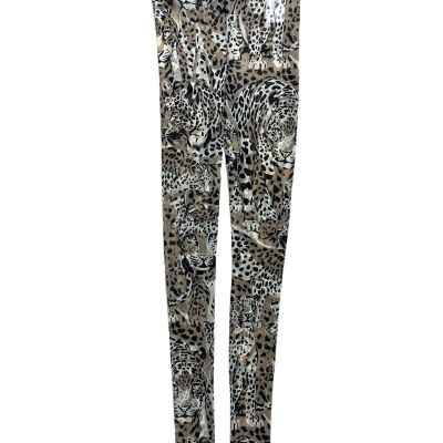 new MARC CAIN leopard ???? print mesh leggings pants N4 10