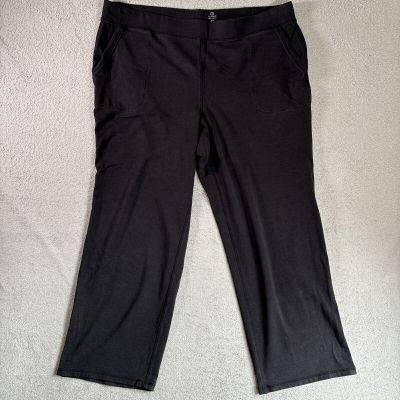 T By Talbots Leggings Women’s Size 3x Relaxed Black Stretch Sweatpants