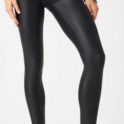 New Spanx Faux Leather Lightweight Legging #2437 Black Size XSmall