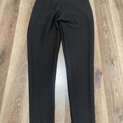 SheIn Pants, Women's Size Large, Black, Leggings, Pull On