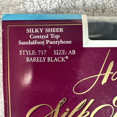 Hanes Silk Reflections Silky Sheer Control Top Sandalfoot Pantyhose Size AB