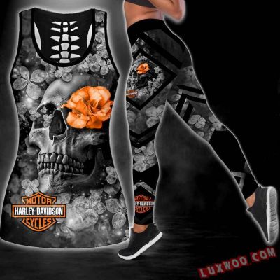 Harley--Davidson Limited Edition Woman Tanktop Legging 3D All Over Print S-5XL