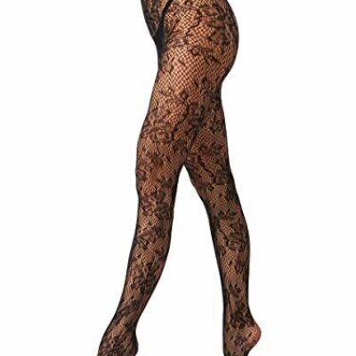 EVERSWE High Waist Fishnet Tights Thigh High Stockings Suspender Pantyhose Al...