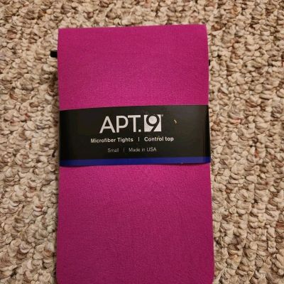 NWT Apt 9 Pink Microfiber Tights Control Top Size Small