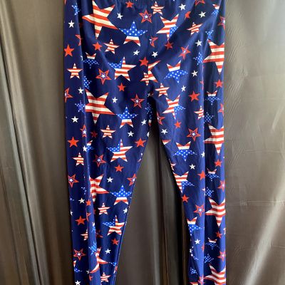 Fourth Of July Leggings plus size (3)