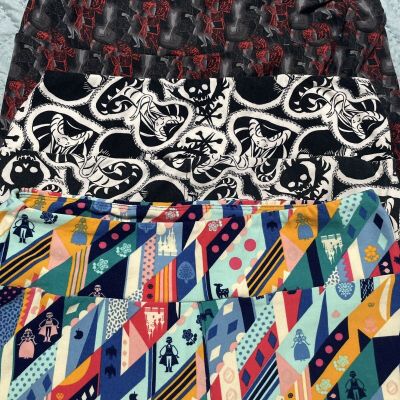 Lularoe Disney Leggings One Size Snow White, Jaffar, Incredbiles Edna