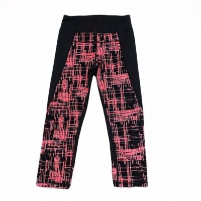 Calvin Klein Performance Black Pink Abstract Capri Leggings Sz S