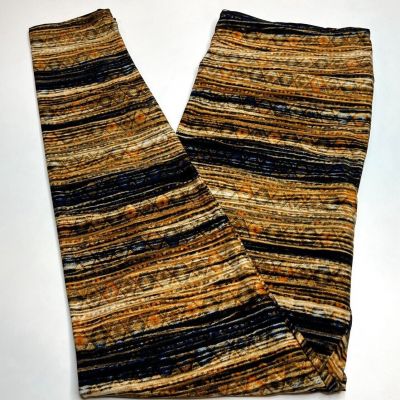 NEW LuLaRoe TC Leggings BROWN TAN Wrap Mummy Nurse Stripe AZTEC Ribbon Bandage