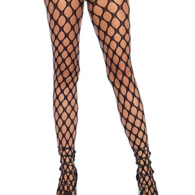 Leg Avenue Jumbo Pothole Net Tights - Black - One Size