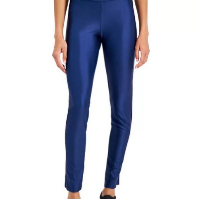 Jenni Crossover Waist Flare Leggings Blue Size M 10159