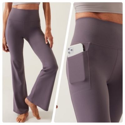 Athleta Salutation Stash Flare Dusk Violet Size Small Petite