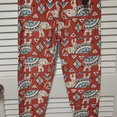 Womens Happy Elephant leggings Plus size fits 14-22